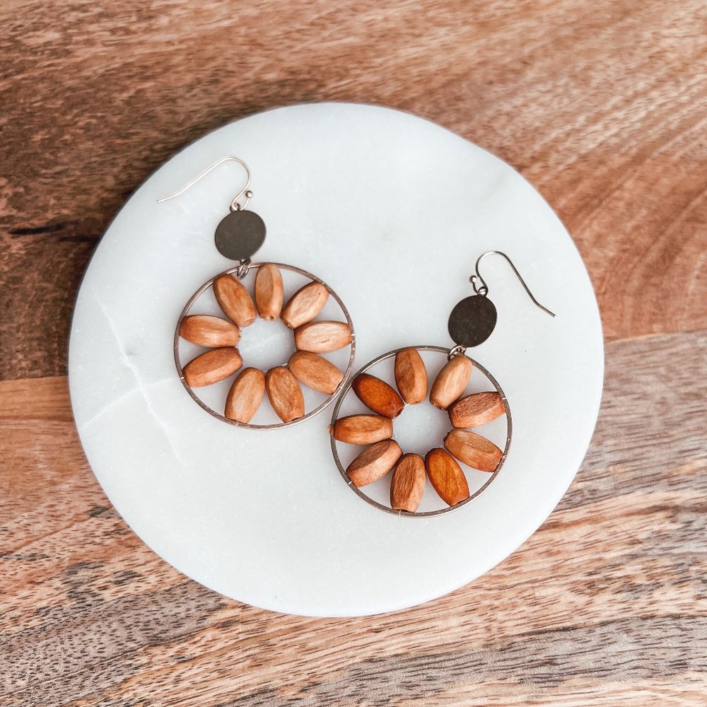 THE WREN BROWN EARRINGS PAIR
